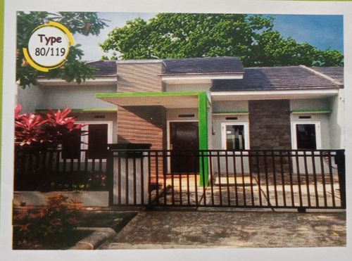 foto tampak rumah tipe 80/119 perumahan Taman Gading