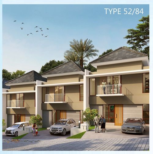 foto tampak rumah tipe 52/84 BLOK H perumahan Pandanaran Height