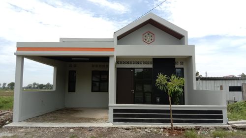 foto tampak rumah tipe 69 B-7 perumahan Dar Es Salaam Residence