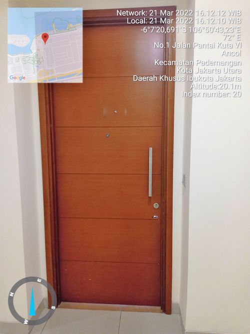 foto tampak rumah tipe PO-35L2 perumahan ANCOL MANSION