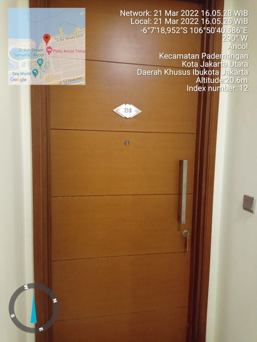 foto tampak rumah tipe PO-23B perumahan ANCOL MANSION