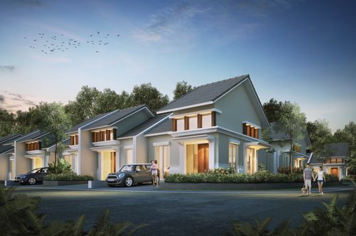 foto tampak rumah tipe APPLE HOOK - BE 47 (2022) perumahan GRAND HARVEST
