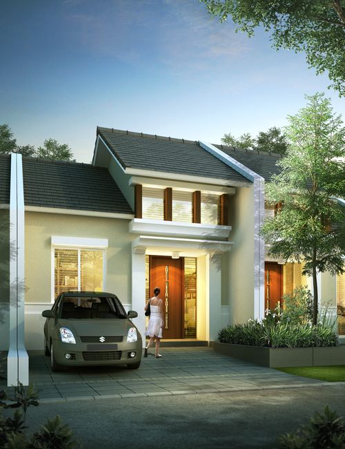 foto tampak rumah tipe APPLE - AF 23 (2022) perumahan GRAND HARVEST