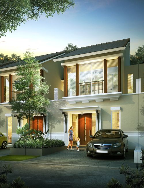 foto tampak rumah tipe APRICO STD - BA 37 (2022) perumahan GRAND HARVEST