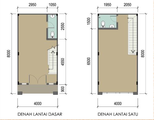 foto denah rumah tipe Standard A perumahan Ruko 91 District