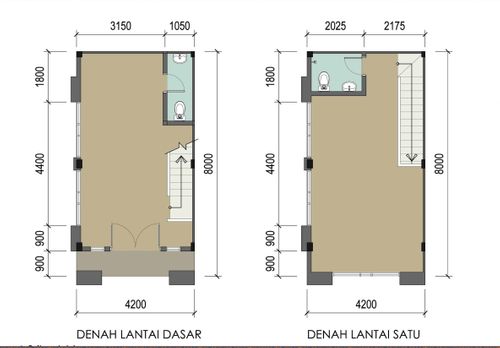 foto denah rumah tipe Hoek B perumahan Ruko 91 District