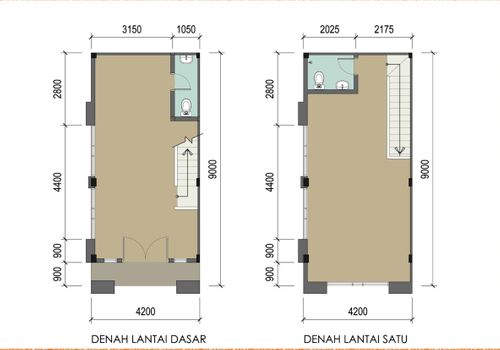 foto denah rumah tipe Hoek C perumahan Ruko 91 District
