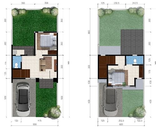 foto denah rumah tipe ALMELO A perumahan CITRAHARMONI - CLUSTER ROTTERDAM