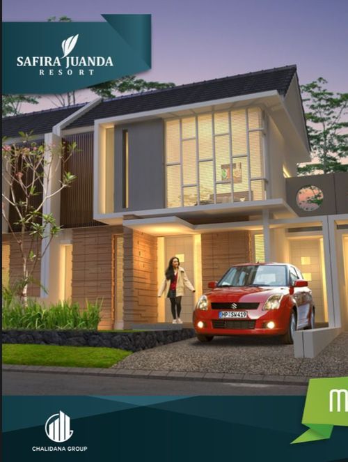foto tampak rumah tipe miltonia perumahan SAFIRA JUANDA RESORT