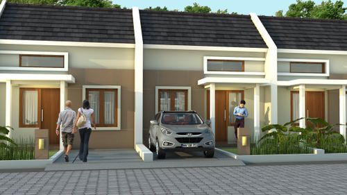 foto tampak rumah tipe 36 perumahan PURO ASRI 2