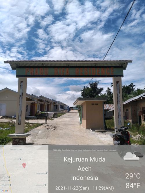foto gerbang perumahan Prabu Rifa Residence II tahap 2