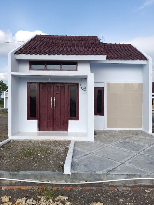 foto tampak rumah tipe 36 perumahan Rich Residence Brebes