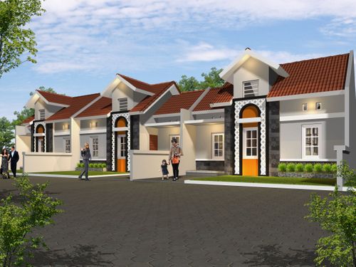 foto tampak rumah tipe FV-A perumahan PERUMAHAN BANGUNJIWO PODO ASIH