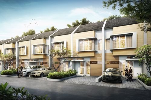 foto tampak rumah tipe 54/104. perumahan Grand Victoria 2