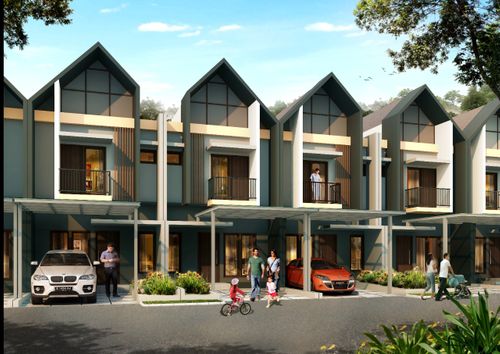 foto tampak rumah tipe 52/67 perumahan Harvest City