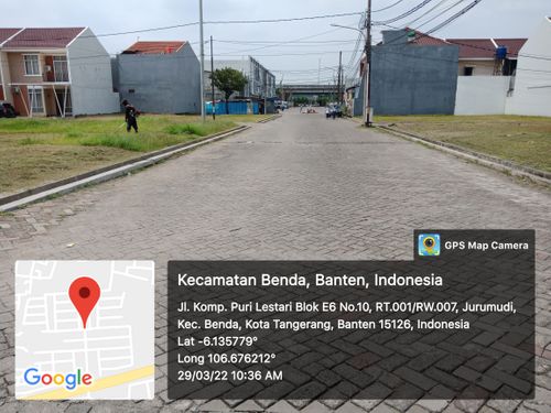 foto posisi tengah perumahan Aeroland Residence
