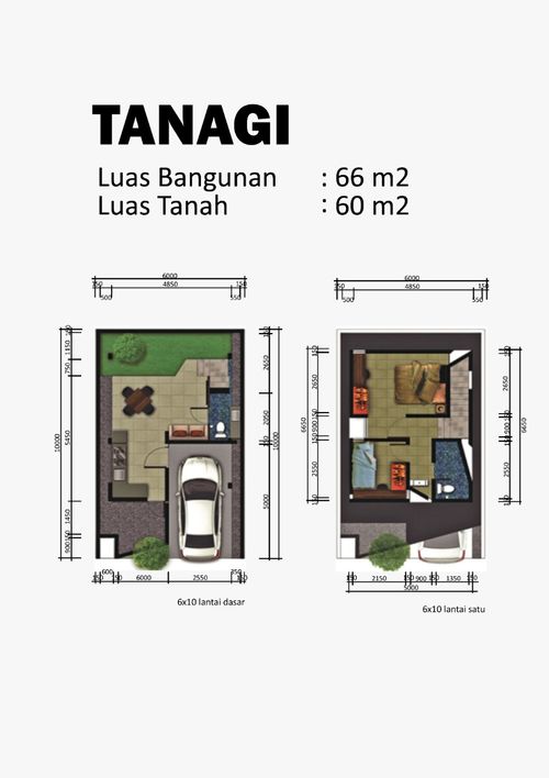 foto denah rumah tipe TANAGI perumahan BERANDA MAS