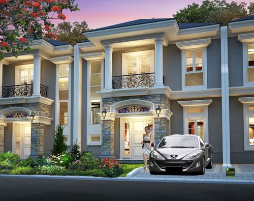foto tampak rumah tipe 116/152 perumahan Grand Victoria 1