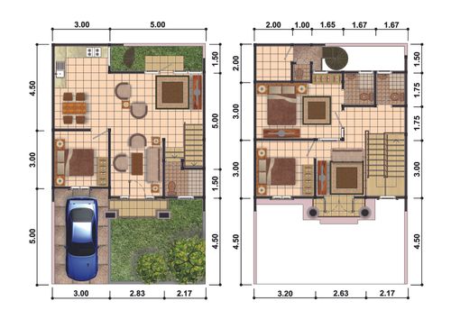 foto denah rumah tipe 116/182 perumahan Grand Victoria 1
