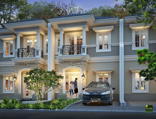 foto tampak rumah tipe 70/231 perumahan Grand Victoria 1