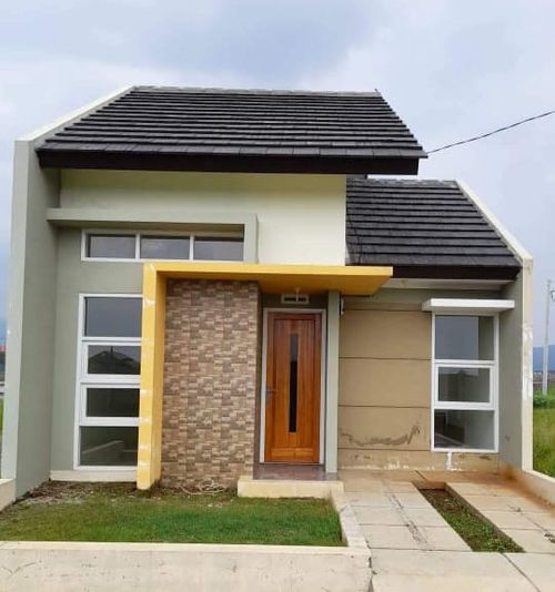 foto tampak rumah tipe 36 perumahan THE GREEN WALINI