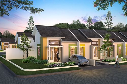 foto tampak rumah tipe RAVENIA perumahan METLAND CILEUNGSI SEKTOR VI-REVISI