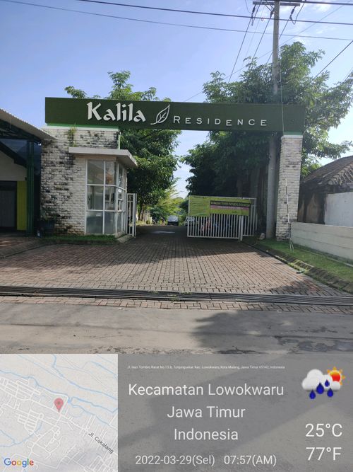 foto gerbang perumahan KALILA RESIDENCE