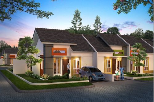 foto tampak rumah tipe WIDELIA perumahan METLAND CILEUNGSI SEKTOR VI-REVISI