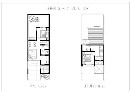 foto denah rumah tipe IVORY DLX - FB 53 (2022) perumahan GRAND SUNRISE