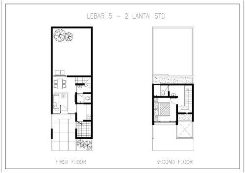 foto denah rumah tipe IVORY STD - EB 08 (2022) perumahan GRAND SUNRISE