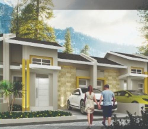 foto tampak rumah tipe 37/72 perumahan COCO GARDEN