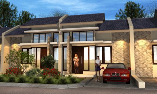 foto tampak rumah tipe 38/71 perumahan Grand Victoria 1