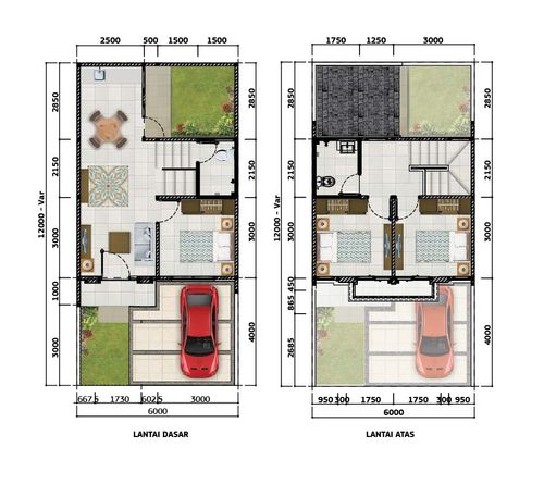 foto denah rumah tipe Viola perumahan CitraGran Cibubur - Danehill
