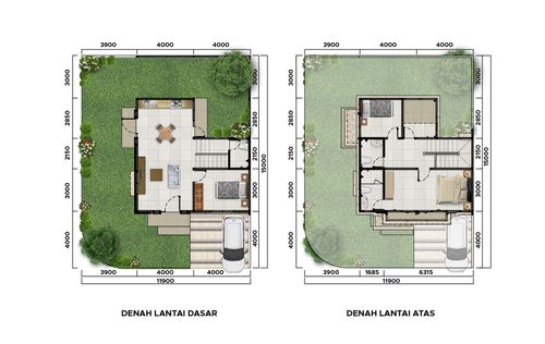 foto denah rumah tipe Leighton perumahan CitraGran Cibubur - Danehill