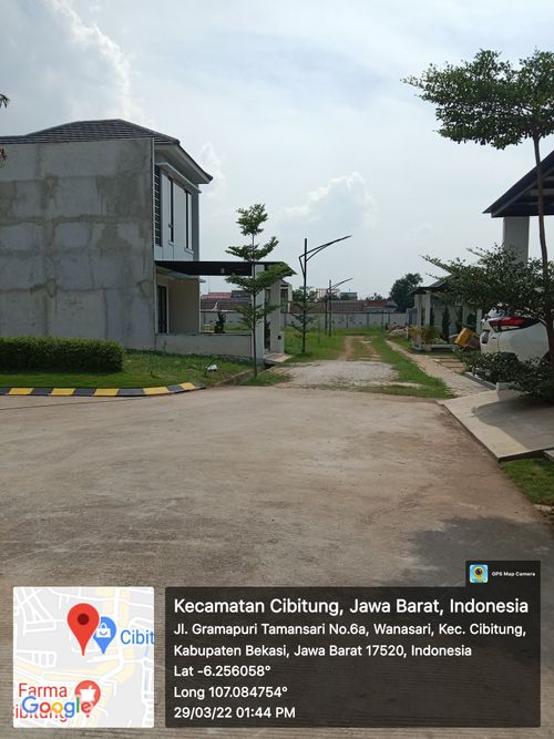 foto posisi tengah perumahan Gracia Ayu Cibitung