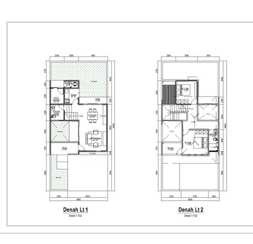foto denah rumah tipe HILAGO D/19 perumahan BSB City Hilago
