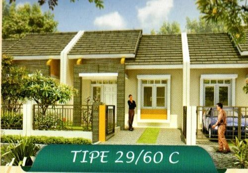 foto tampak rumah tipe 29/60 C perumahan Griya Permata Asri