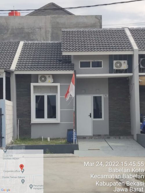 foto tampak rumah tipe GEMA 42/84 perumahan GRAND MAHKOTA