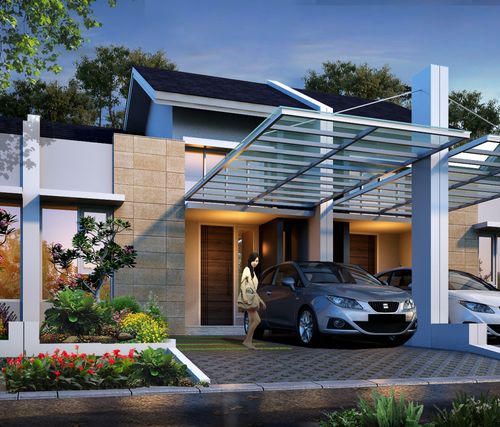 foto tampak rumah tipe LADOGA-55 perumahan BUKIT DAGO