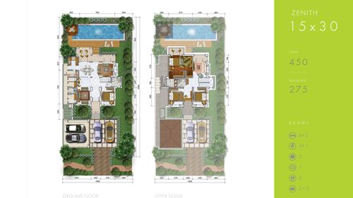 foto denah rumah tipe THE PEAK perumahan CITRALAND SAMARINDA
