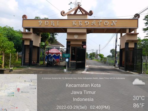foto gerbang perumahan PURI KEDATON