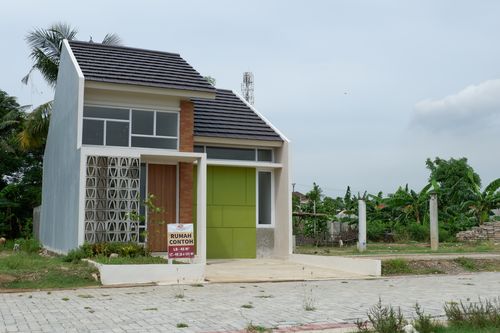 foto tampak rumah tipe 45 perumahan ORCHARD VILLAGE
