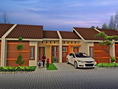 foto tampak rumah tipe 36 M2 perumahan Fine Living @ Gajah Mungkur Residences