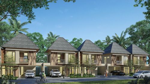 foto tampak rumah tipe 120 perumahan GRIYA MUSTIKA INDAH