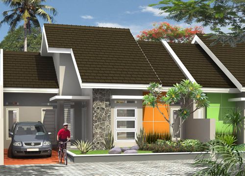 foto tampak rumah tipe 70 perumahan GRIYA MUSTIKA INDAH