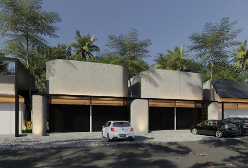 foto tampak rumah tipe PALM perumahan The Visenda Residence.