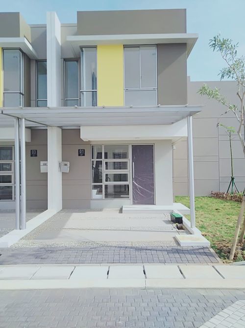 foto denah rumah tipe PEONY perumahan PIK2 - DISTRICT 17