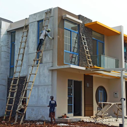 foto tampak rumah tipe SALVIA perumahan PIK2 - DISTRICT 17