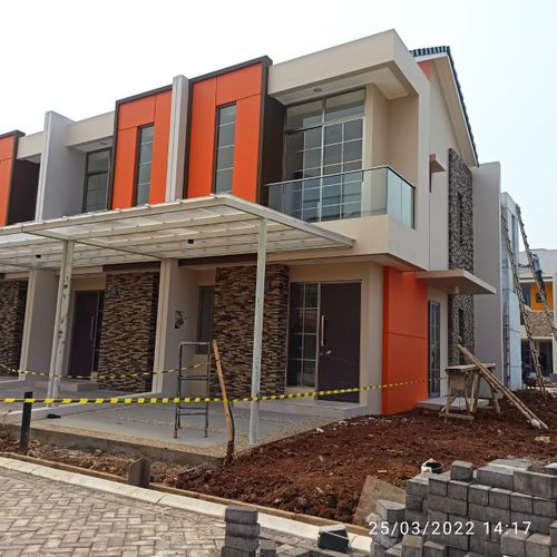 foto tampak rumah tipe LILAC perumahan PIK2 - DISTRICT 17