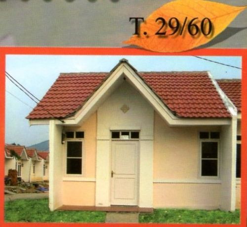 foto tampak rumah tipe 29/60 perumahan Griya Permata Asri